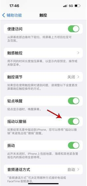 泉山苹果手机维修分享iPhone手机如何设置摇一摇删除文字 